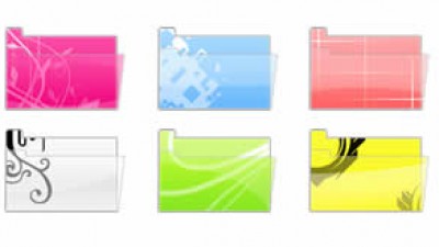 스타일리쉬 폴더 아이콘 세트 Stylish Folders Icon Set